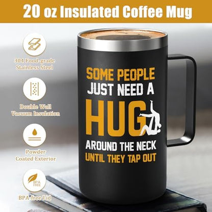 Lifecapido Jiu Jitsu Gifts for Men, Some People Just Need A Hug Around