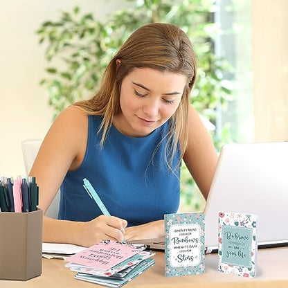 Funrous 32 Pcs Mini Notebooks with Pens Adults Party Favors, Floral