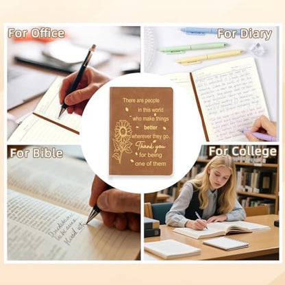 ZuEiiDop Thank You Sunflower Journal Notebook Gifts for Women Men