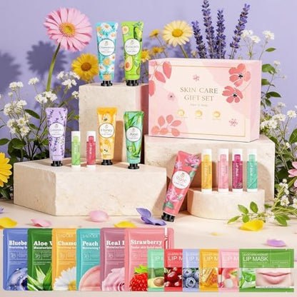 36 Pcs Bulk Gifts For Women, Spa Party Supplies, Bulk Facial Mask, Lip