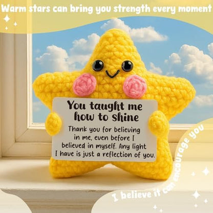 AVALYNNE Crochet Star Thank You Gift for Mentor, Teacher, Mom, Dad