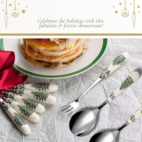 Spode – Christmas Tree – Christmas Tree Salad Servers - Set of 2