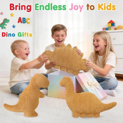 Dino Nugget Pillow Plush, Dinosaur Chicken Plush Nuggets Pillow Funny