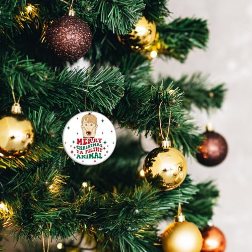 Home Alone Christmas Ornament, Merry Christmas Ya Filthy Animal, Funny