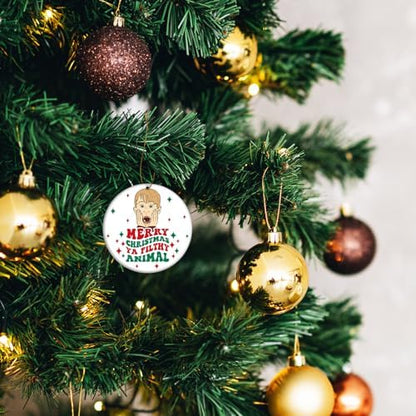 Home Alone Christmas Ornament, Merry Christmas Ya Filthy Animal, Funny