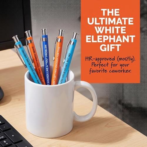 Passive Aggressive Pens, Funny Office Gag Gift for Coworkers & Friends