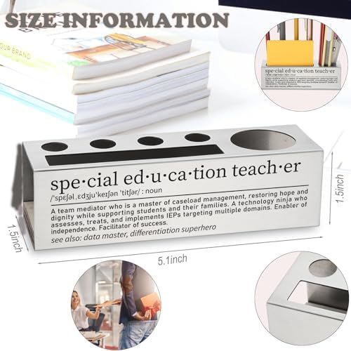Special Education Teacher Pen Holder, Desk Organizer for Special