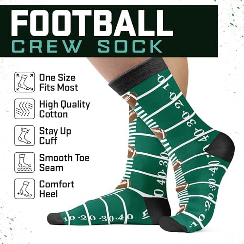 Funny Socks For Men - Cool Mens Football Socks, Sports Stocking
