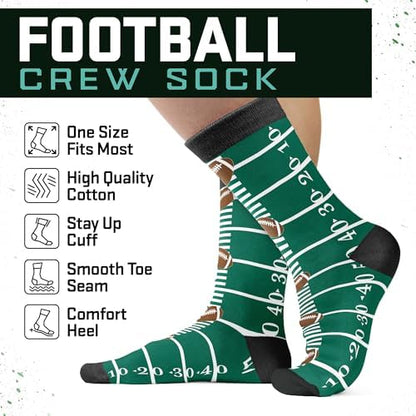 Funny Socks For Men - Cool Mens Football Socks, Sports Stocking