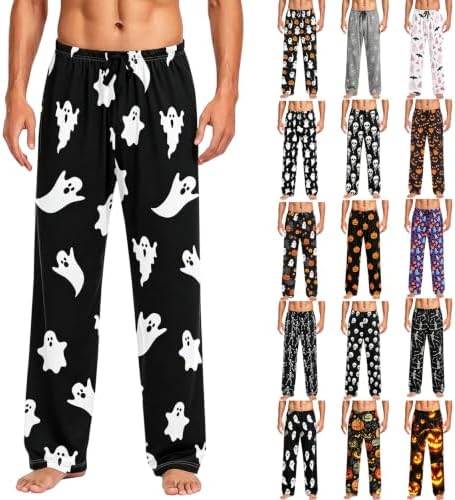 Halloween Pajamas Men Pajama Pants Family Pjs Clothes Plus Size