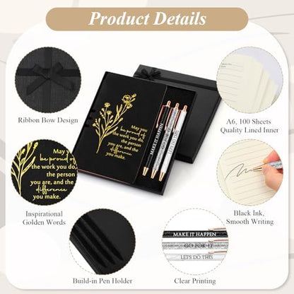 Sayglossy 5 Pcs Office Gift Set for Women, Black, Be Proud of