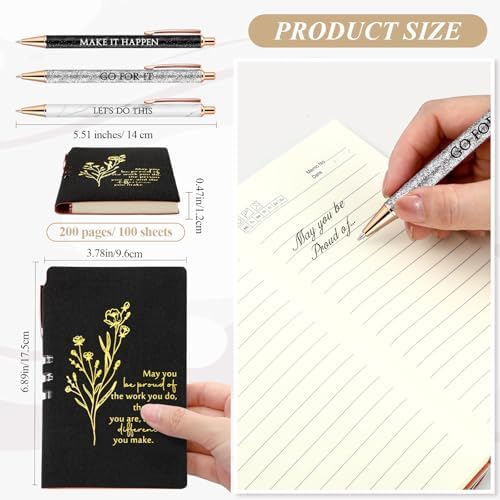 Sayglossy 5 Pcs Office Gift Set for Women, Black, Be Proud of