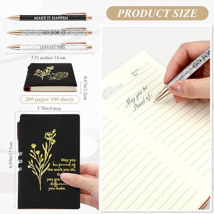 Sayglossy 5 Pcs Office Gift Set for Women, Black, Be Proud of