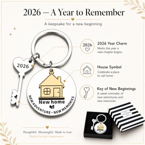 House Key Chain House Warming Gifts Welcome New Home Keychain Gift