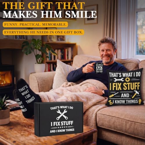 I Fix Stuff and I Know Things 9 Pcs Birthday Gift for Men