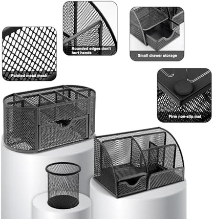 17 IN 1 Office Desk Organizer Set for Back to School Supplies