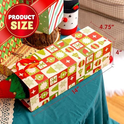 JOYIN 12 PCS Christmas Wine Bottle Bags with 6 Designs, Holiday Wine