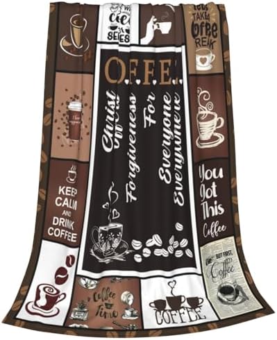 Coffee Blanket Coffee Throw Blanket Soft Fleece Flannel Bedding Gifts