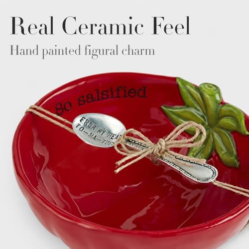 Mud Pie Fiesta Dip Bowl Set, Tomato, 5" X 6"