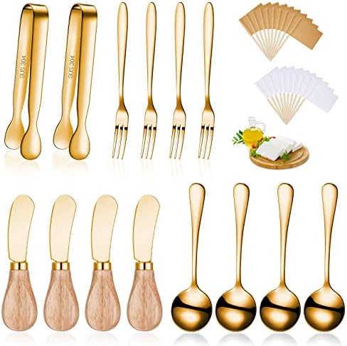 Patelai 34 Pieces Gold Charcuterie Accessories
