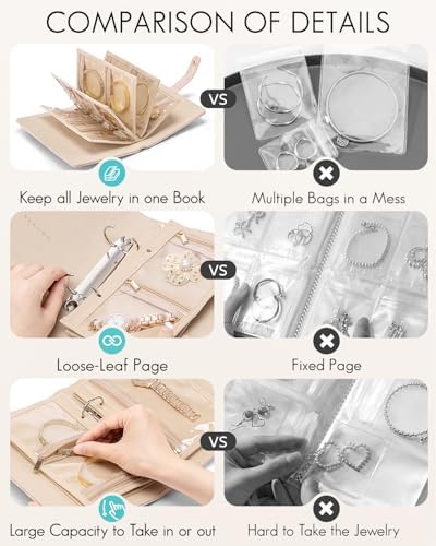 VLANDO Travel Jewelry Case,Graduation Gifts,Jewelry Organizer Box with