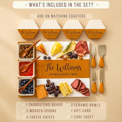 Personalized Charcuterie Board - Custom Large Cheese Boards for
