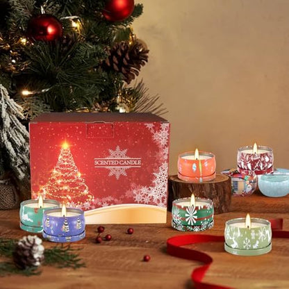 36 Packs Christmas Scented Candles Gift- Aromatherapy Candle-2.5oz Soy