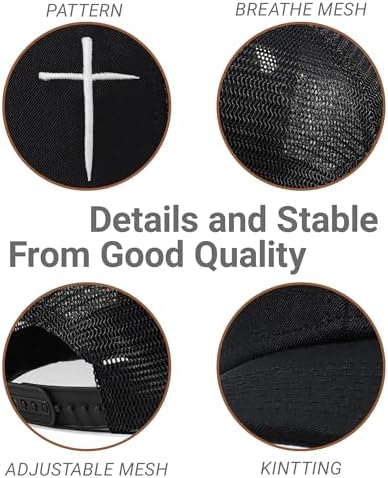 Christian Hats for Men Women,Jesus Cross Hat Christian Religious Gifts