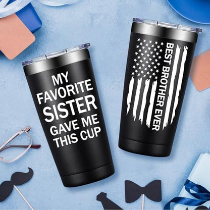 SpenMeta Gifts for Brother - Brother Gifts from Sister - 20oz Tumbler