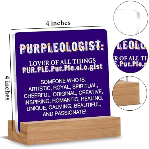 Purple Gifts for Women Men, Birthday Gifts for Mom Sister Friends