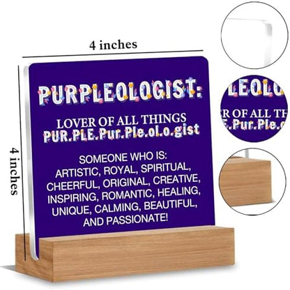 Purple Gifts for Women Men, Birthday Gifts for Mom Sister Friends