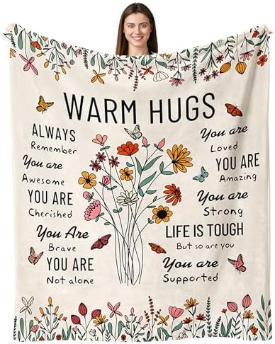 Get Well Gifts for Women, Warm Hug/Healing Blanket Throw 60"x50"