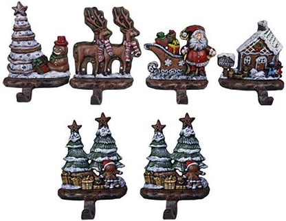 Lulu Decor, Cast Iron Combo Decorative Gingerbread Stocking Holders