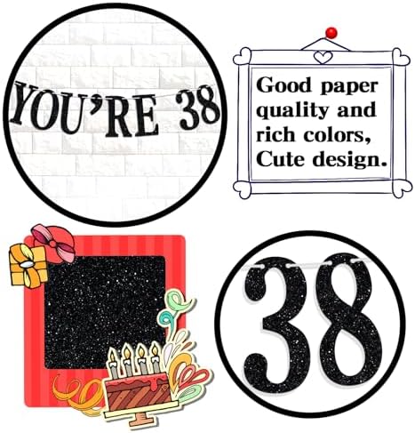 Holy You're 38 Banner - Funny Happy 38th Birthday Bunting Sign, Cheers