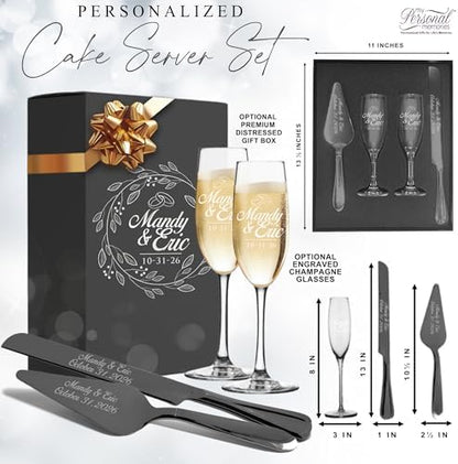 My Personal Memories Personalized Engraved Cake Server Gift Set with