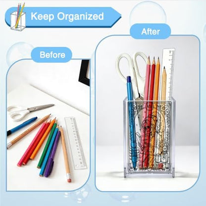 The Teacher Tarot Card Acrylic Pencil Pen Holder Cup