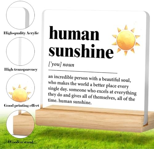 Human Sunshine Motivational Gift for Women Men, Employee Appreciation