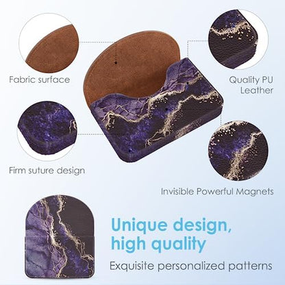 Business Card Holder,PU Leather Business Card Case Color Printing