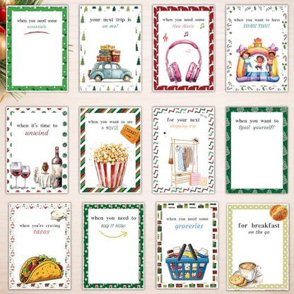 Merry Christmas Gift Card Holder Book - DIY Spiral-Bound with