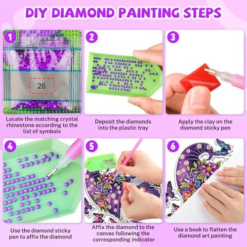Bowetile Gnome Diamond Art Hanging Kits for Adults, 5D Special Shape