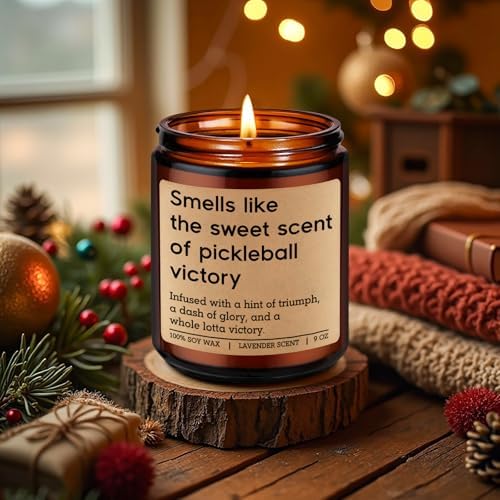 GSPY Candle, Pickleball Gifts for Women, Men - Pickle Ball Accessories