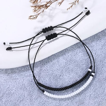 SUMMER LOVE Best Friend Bracelets Couples Bracelets for 2 Matching Yin
