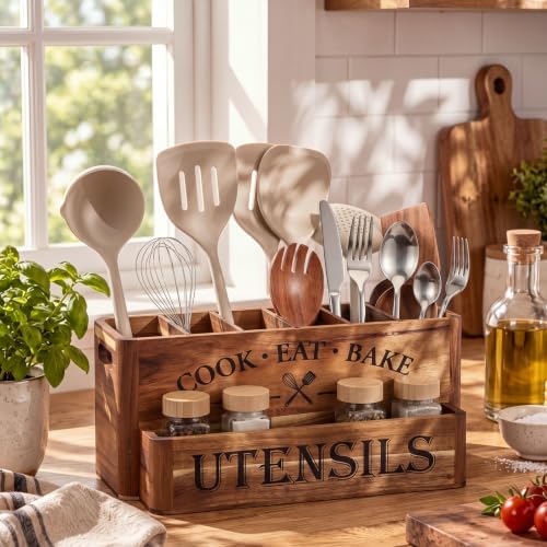 Marsui Extra Large Utensil Holder for Kitchen Countertop, 6