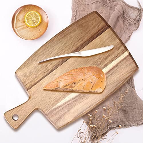 Acacia Wood Chopping Cutting Board Kitchen with Handle Charcuterie