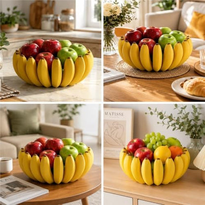 Banana Fruit Bowl, Banana Bowl, Cute Kitchen Counter Decor Basket For