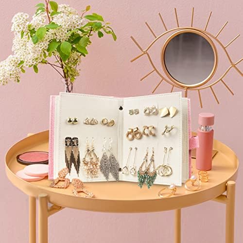 Fangoo Earring Organizer Book Design Earring Holder Travel Jewelry