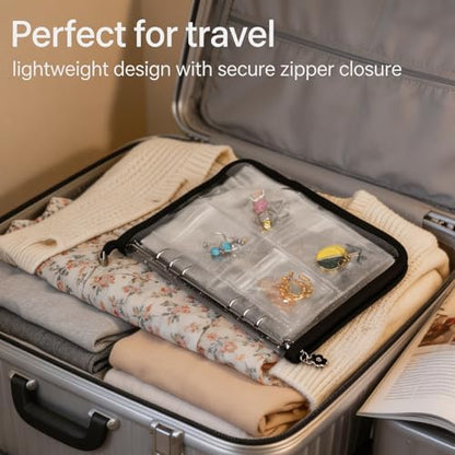 Earring Organizer Case Travel Jewelry Organizer Transparent Jewelry