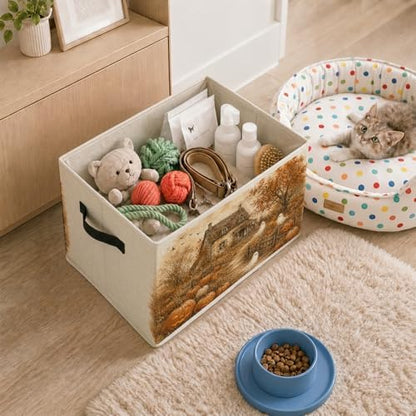 Ghosts Haunted Halloween Foldable Storage Bins with Handles