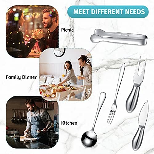 Patelai 14 Pcs Cheese Spreader Knives Set for Charcuterie Board