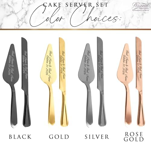 My Personal Memories Personalized Engraved Cake Server Gift Set with
